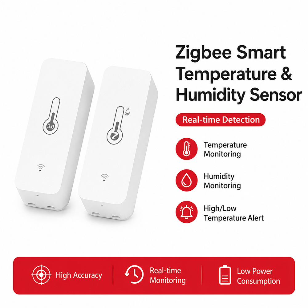 Digital Hygrometer Probe - Sensor Suhu Kelembaban Zigbee Termometer Higrometer