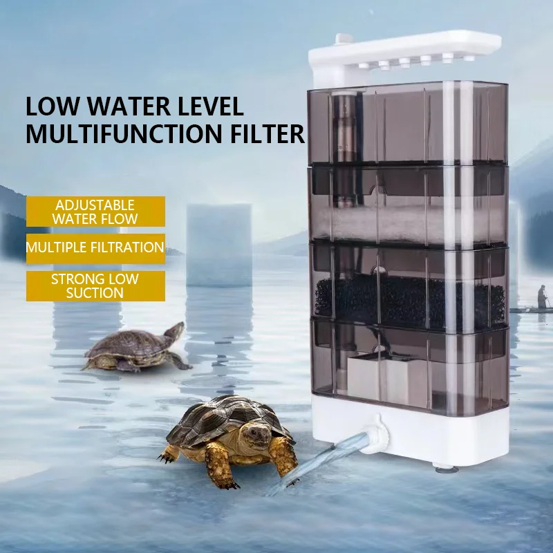 Water Dish Reptile - Filter Tangki Penyu Ikan Tenang Akuarium