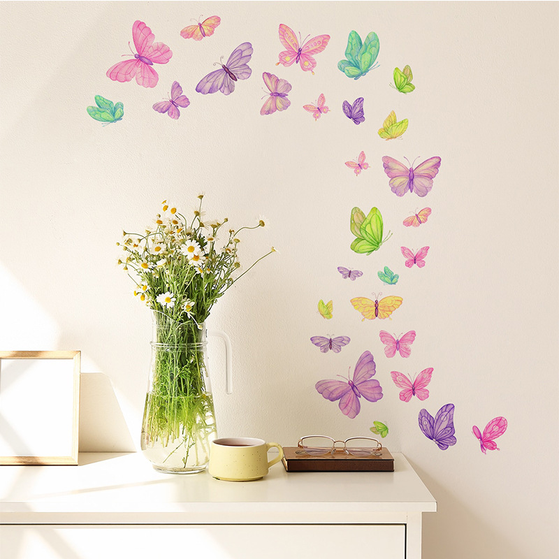 Stiker dinding kupu-kupu roman - Pvc Panel Background ulasan dan harga