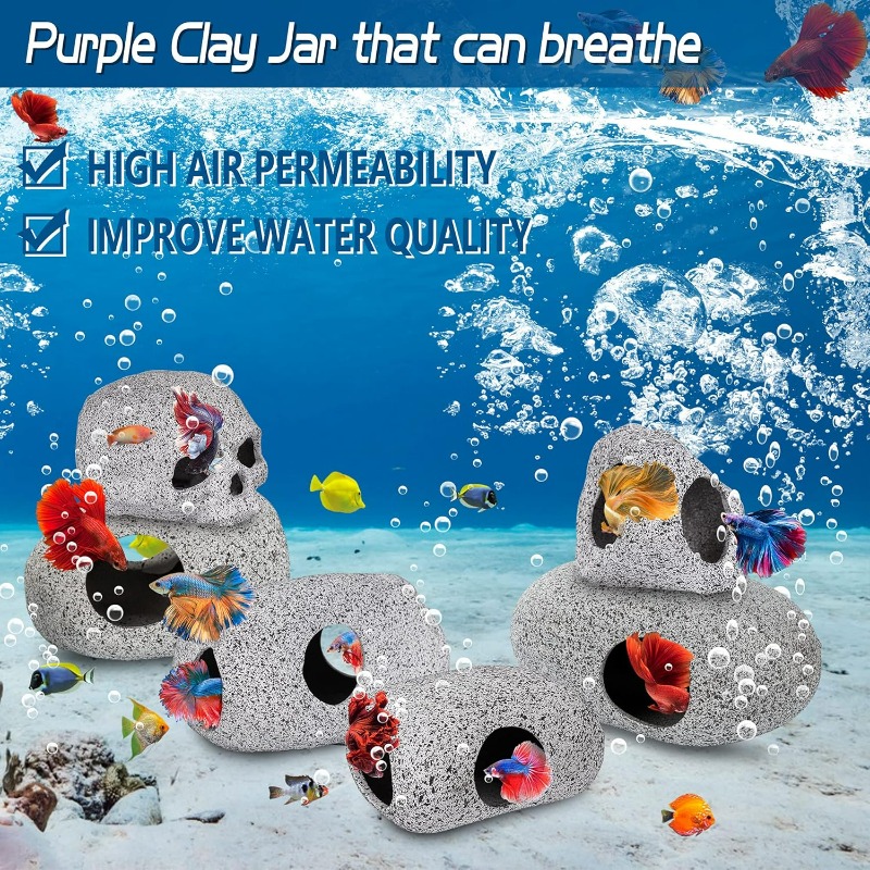 Dekorasi Akuarium Gua Batu unt - Hide Cave Ceramic ulasan dan harga