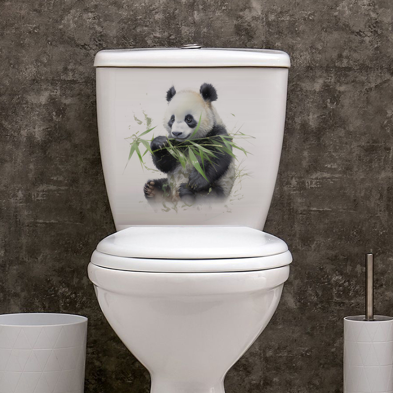 C76 #   Stiker Dinding Panda C - Pvc Panel Background ulasan dan harga