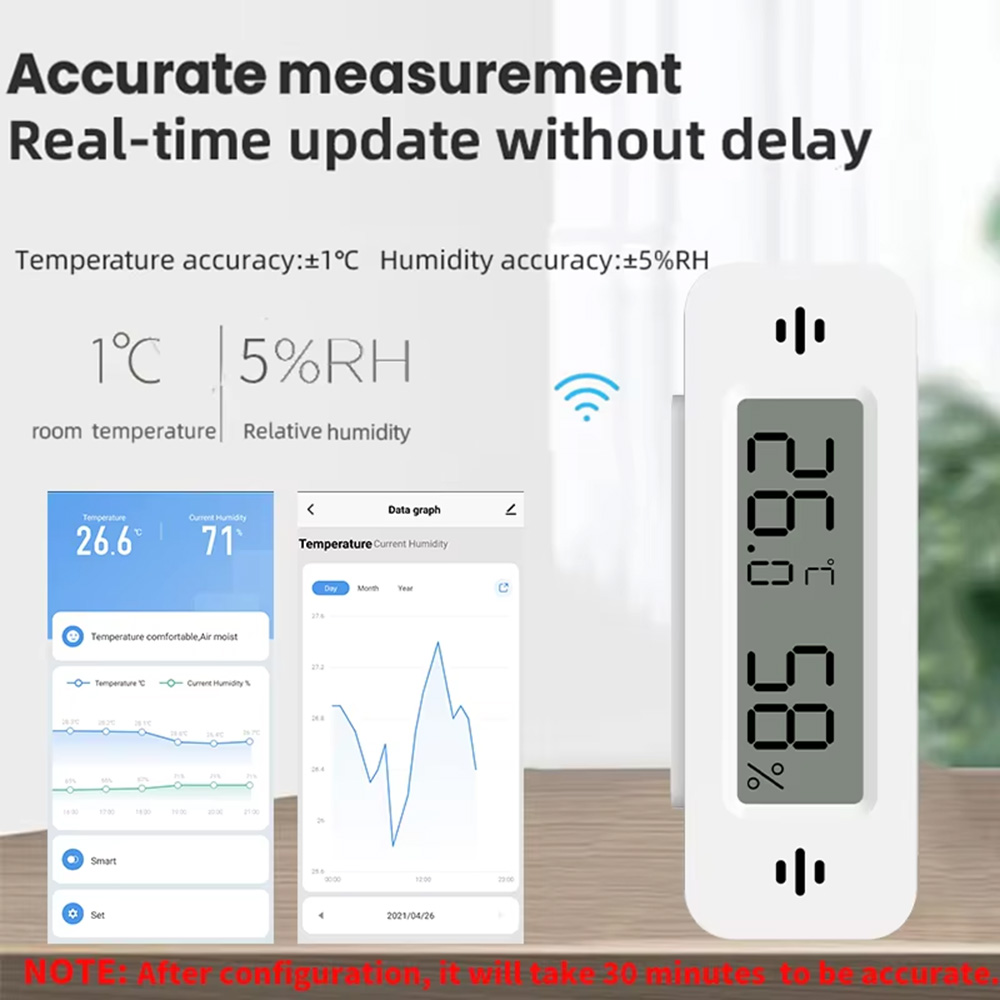 Tuya Zigbee WiFi Sensor Suhu & - Digital Hygrometer Probe ulasan dan harga